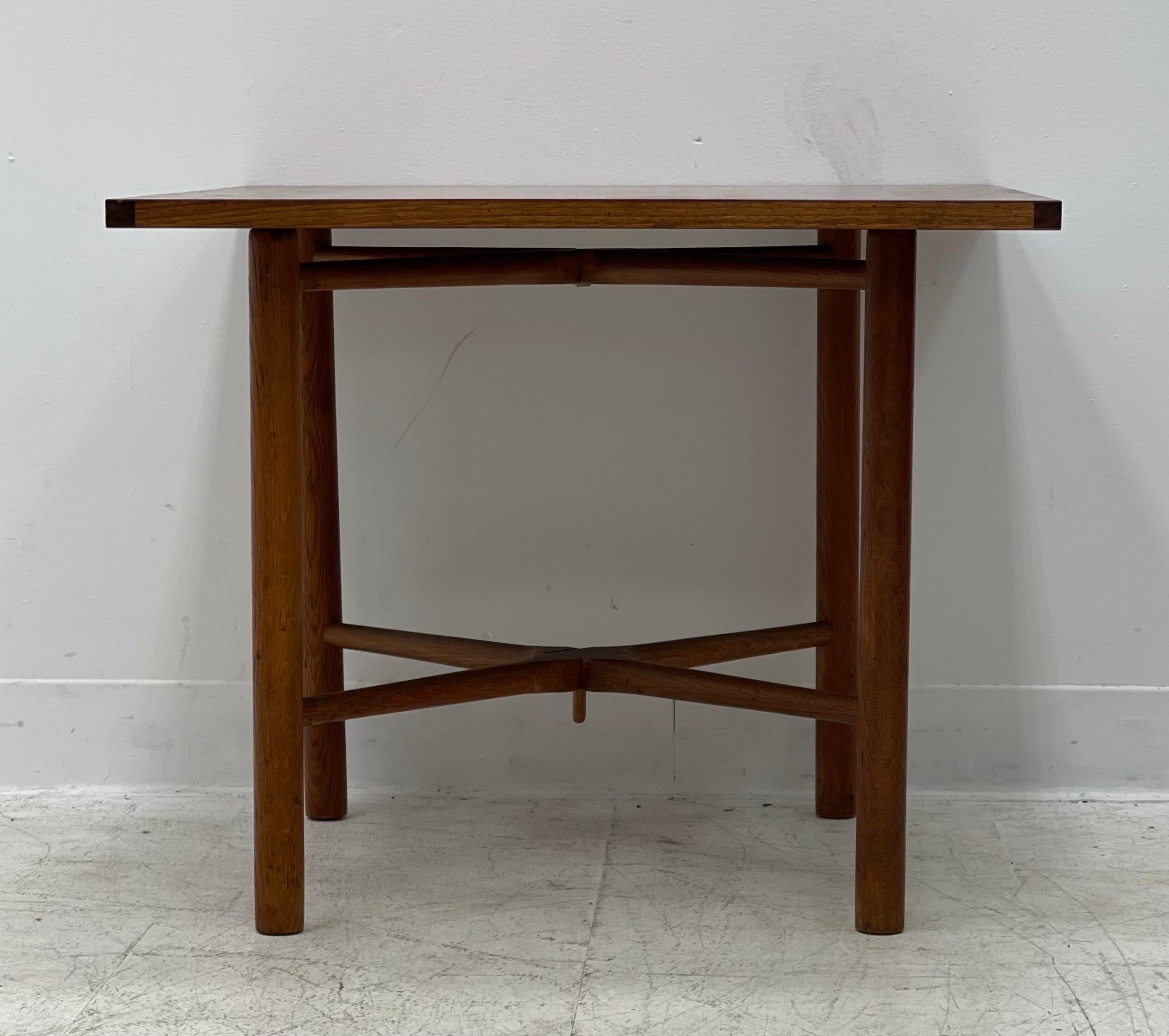 Vintage Danish Modern Table by J.Wegner Stamped on Base 1
