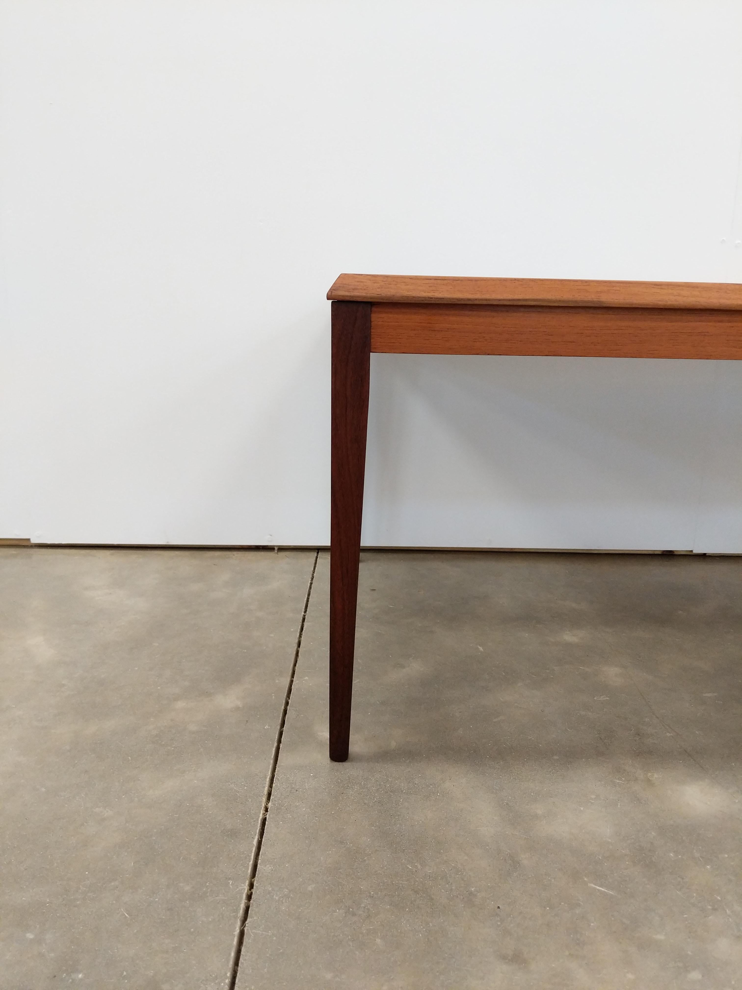 20th Century Vintage Danish Modern Teak and Tile Coffee Table