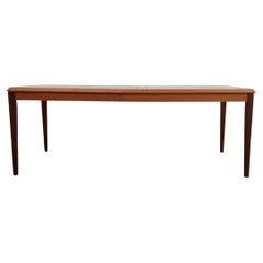 Vintage Danish Modern Teak and Tile Coffee Table