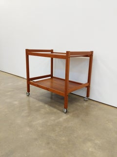 Vintage Danish Modern Teak Bar Cart