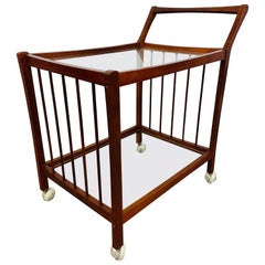 Vintage Danish Modern Teak Bar Cart