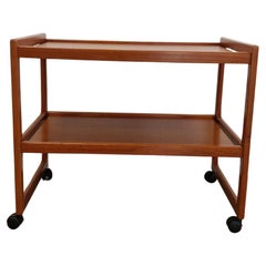Vintage Danish Modern Teak Bar Cart Vintage Danish Modern Teak Bar Cart