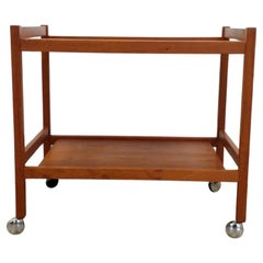 Vintage Danish Modern Teak Bar Cart