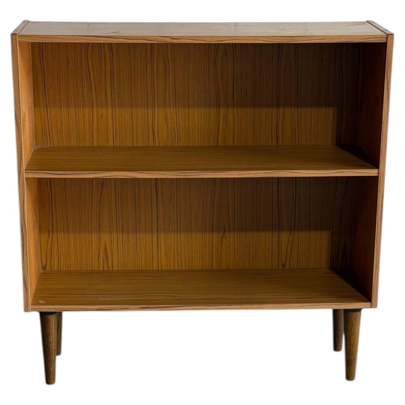 Vintage Danish Modern Teak Bookcase Display Shelf Cabinet MCM