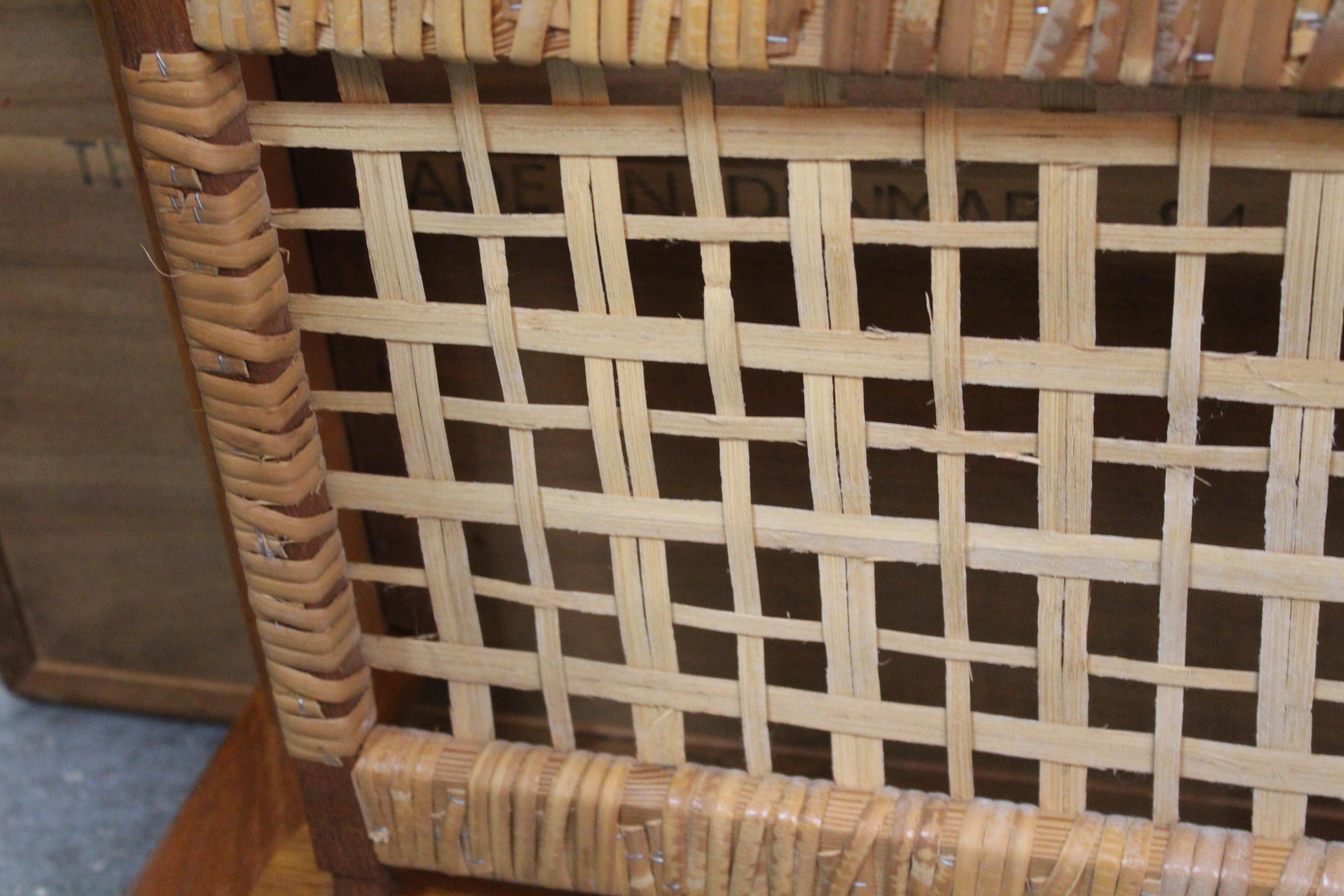 Vintage Danish Modern Teak & Cane Table by Trioh Møbelfabrik 8