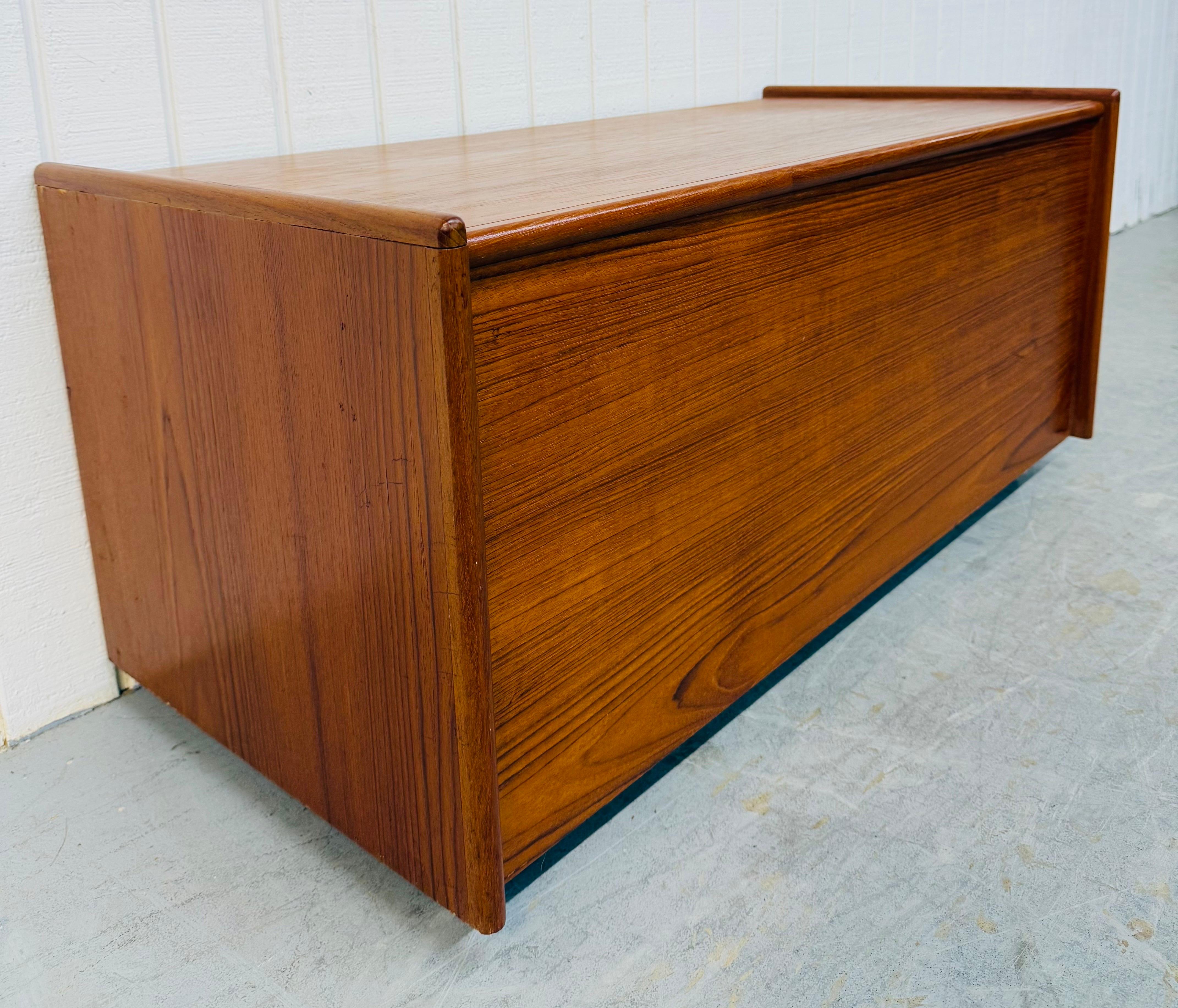 Mid-Century Modern Vintage Danish Modern Teak Cedar Chest