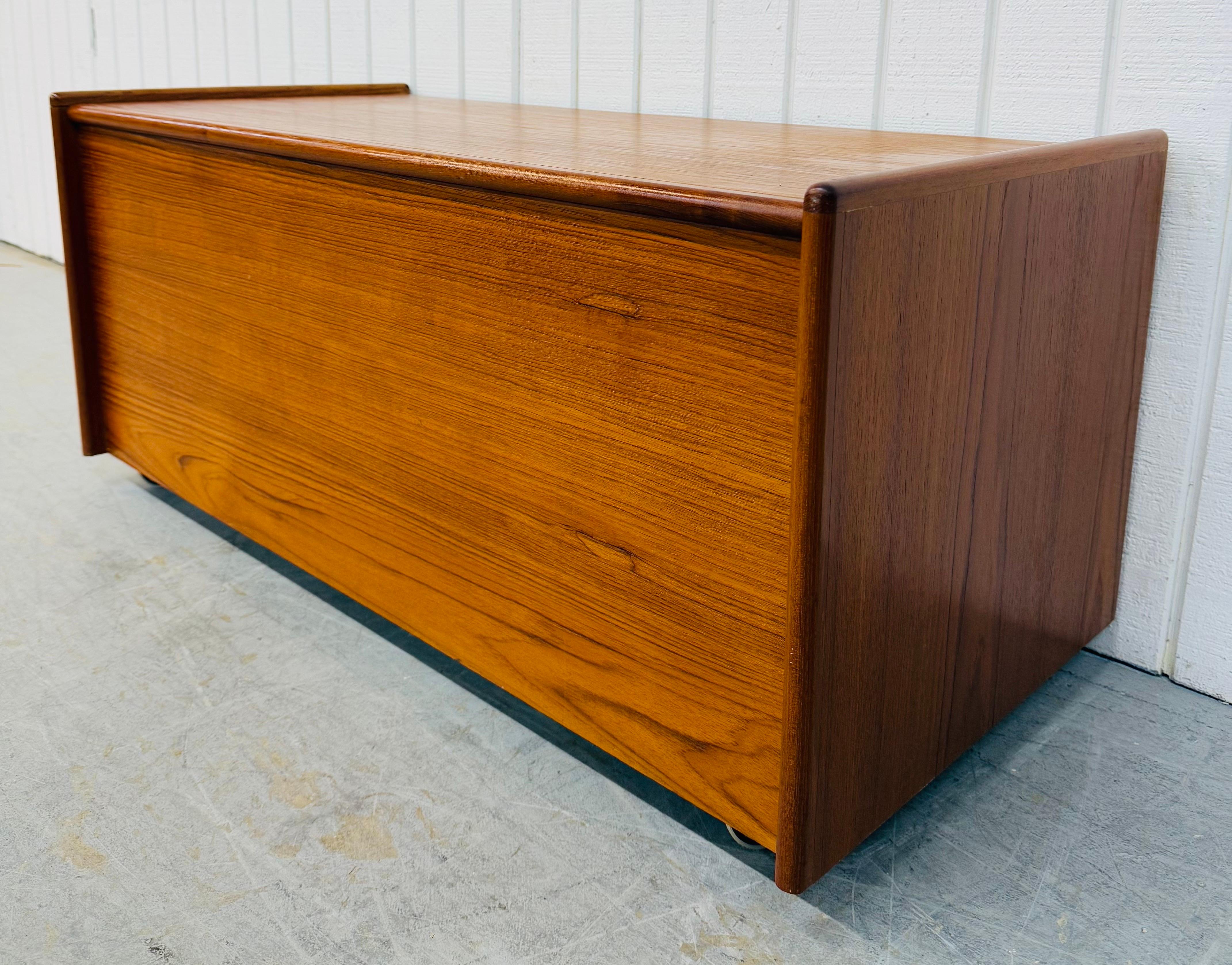 20th Century Vintage Danish Modern Teak Cedar Chest