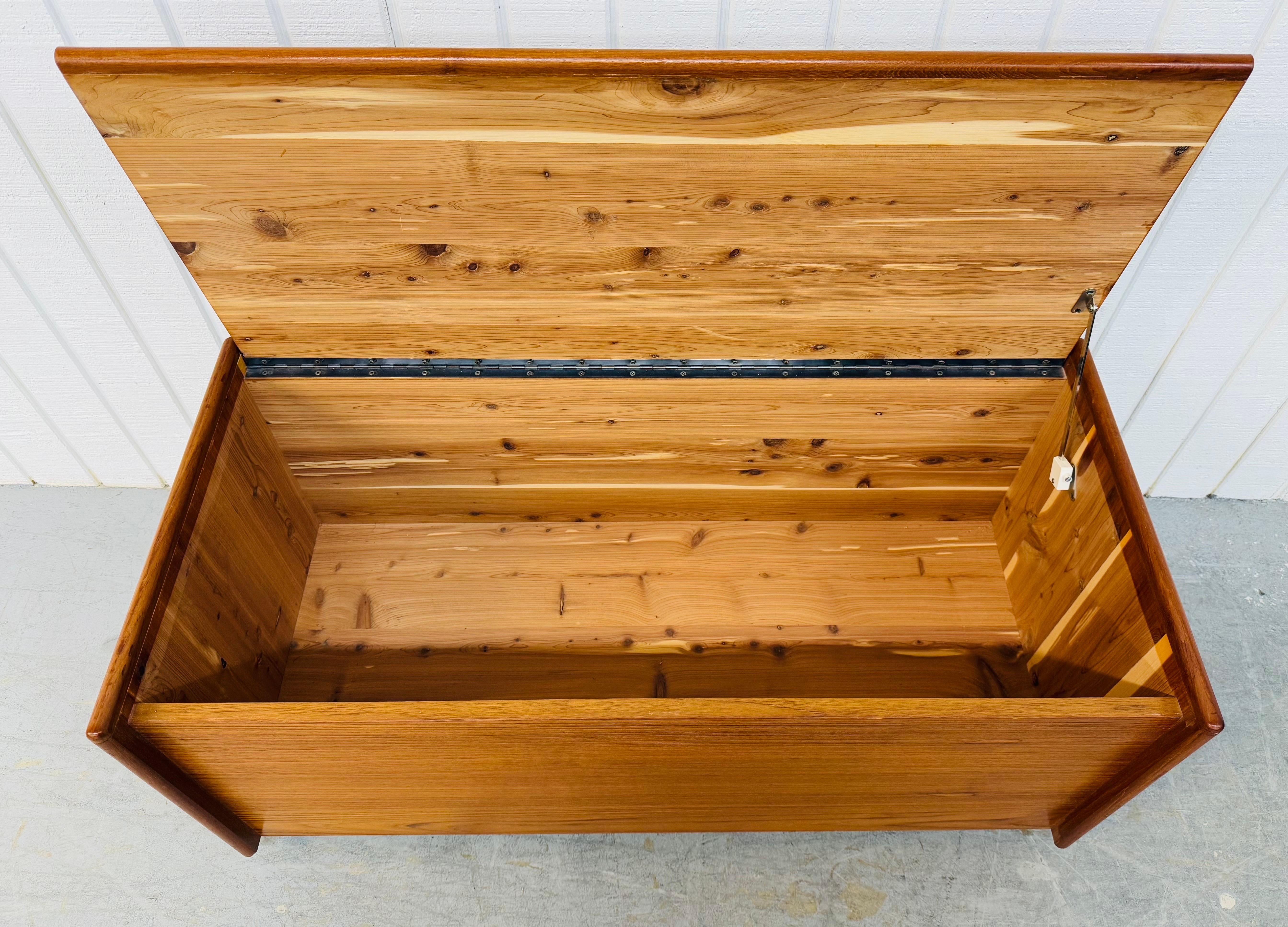 Vintage Danish Modern Teak Cedar Chest 1