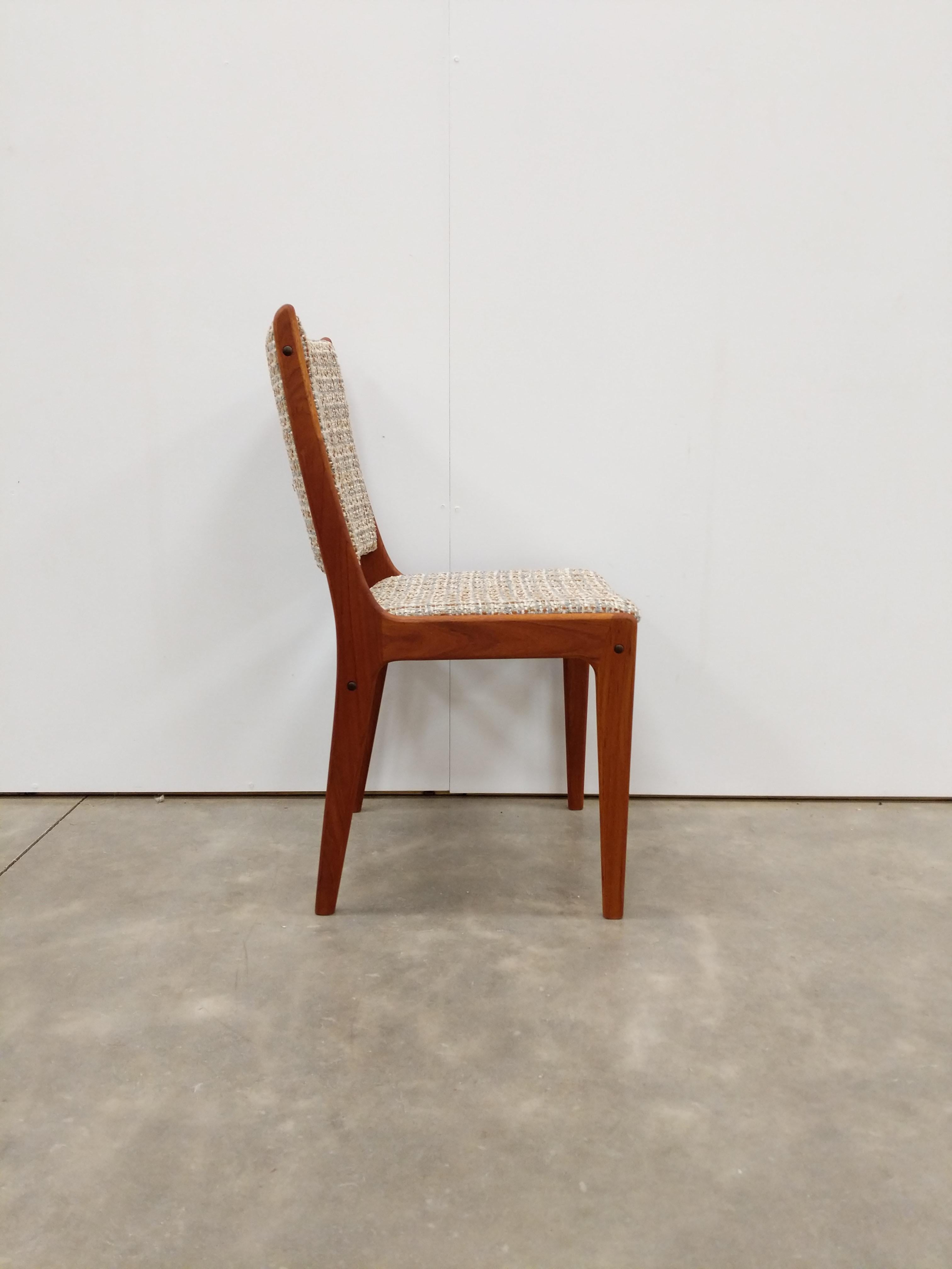 Danese Sedia moderna danese vintage in teak di Johannes Andersen in vendita