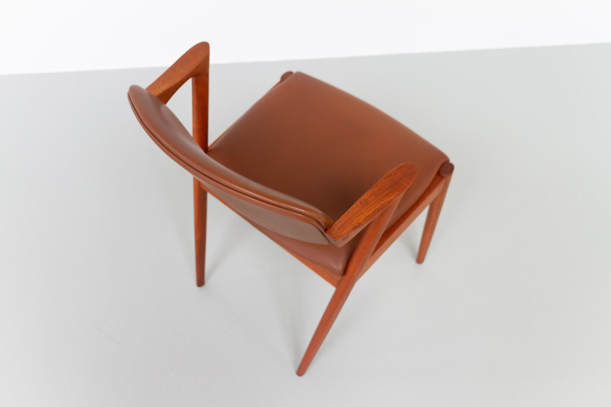 Vintage Danish Modern Teak Chair Model 42 by Kai Kristiansen, 1960s 4