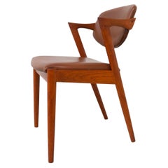 Vintage Danish Modern Teak Chair Model 42 by Kai Kristiansen, 1960s