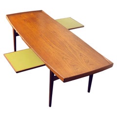 Vintage Danish Modern Teak Coffee Table by Alf Svensson, circa 1960s