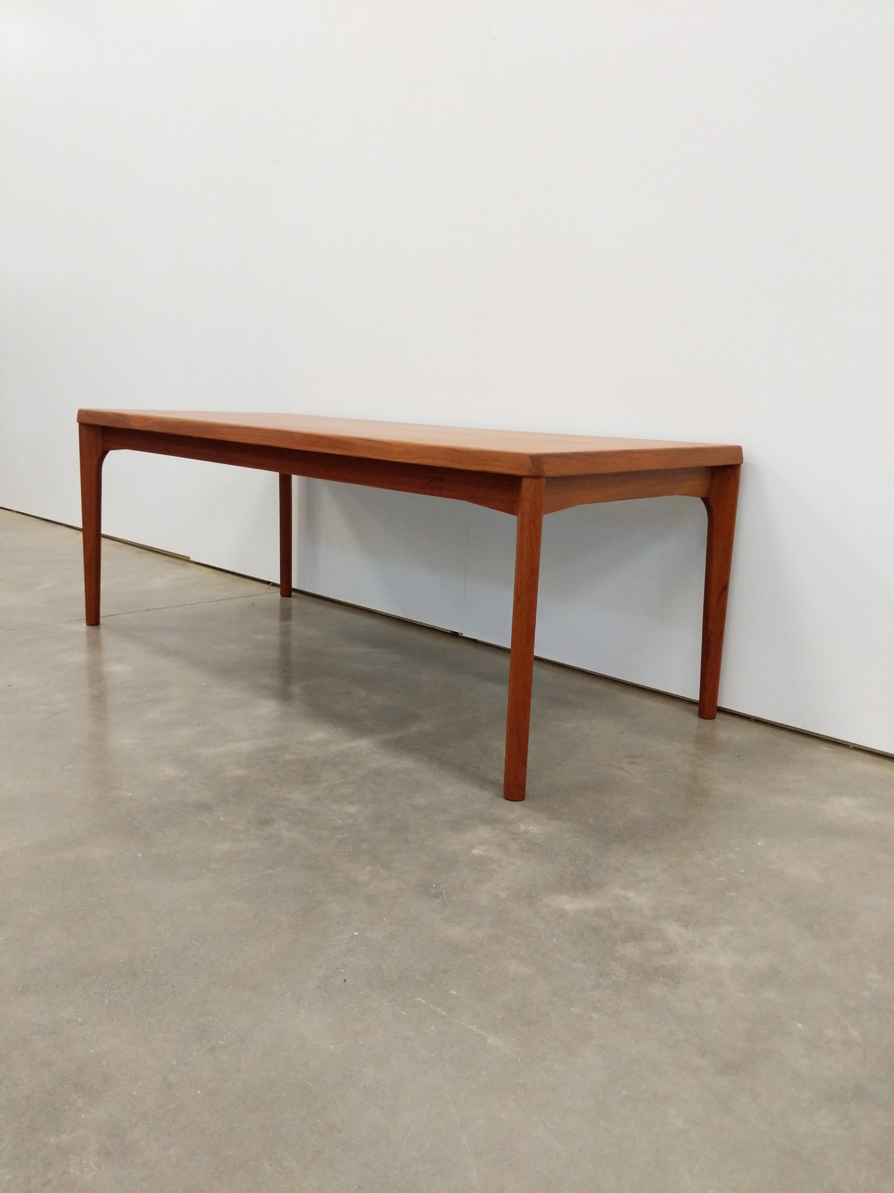 Vintage Danish Modern Teak Coffee Table by Henning Kjaernulf at 1stDibs