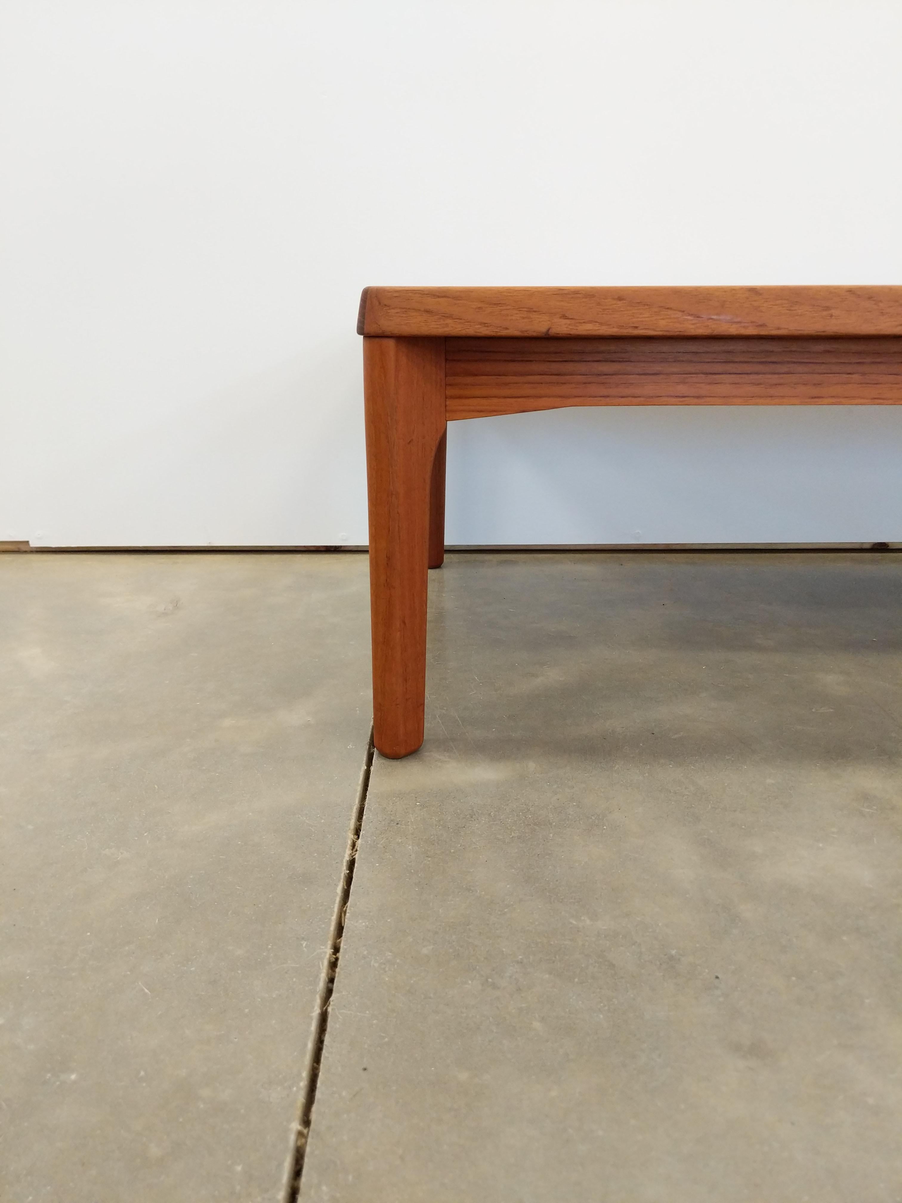 20th Century Vintage Danish Modern Teak Coffee Table by Henning Kjaernulf