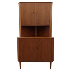 Vintage Danish Modern Teak Corner Cabinet