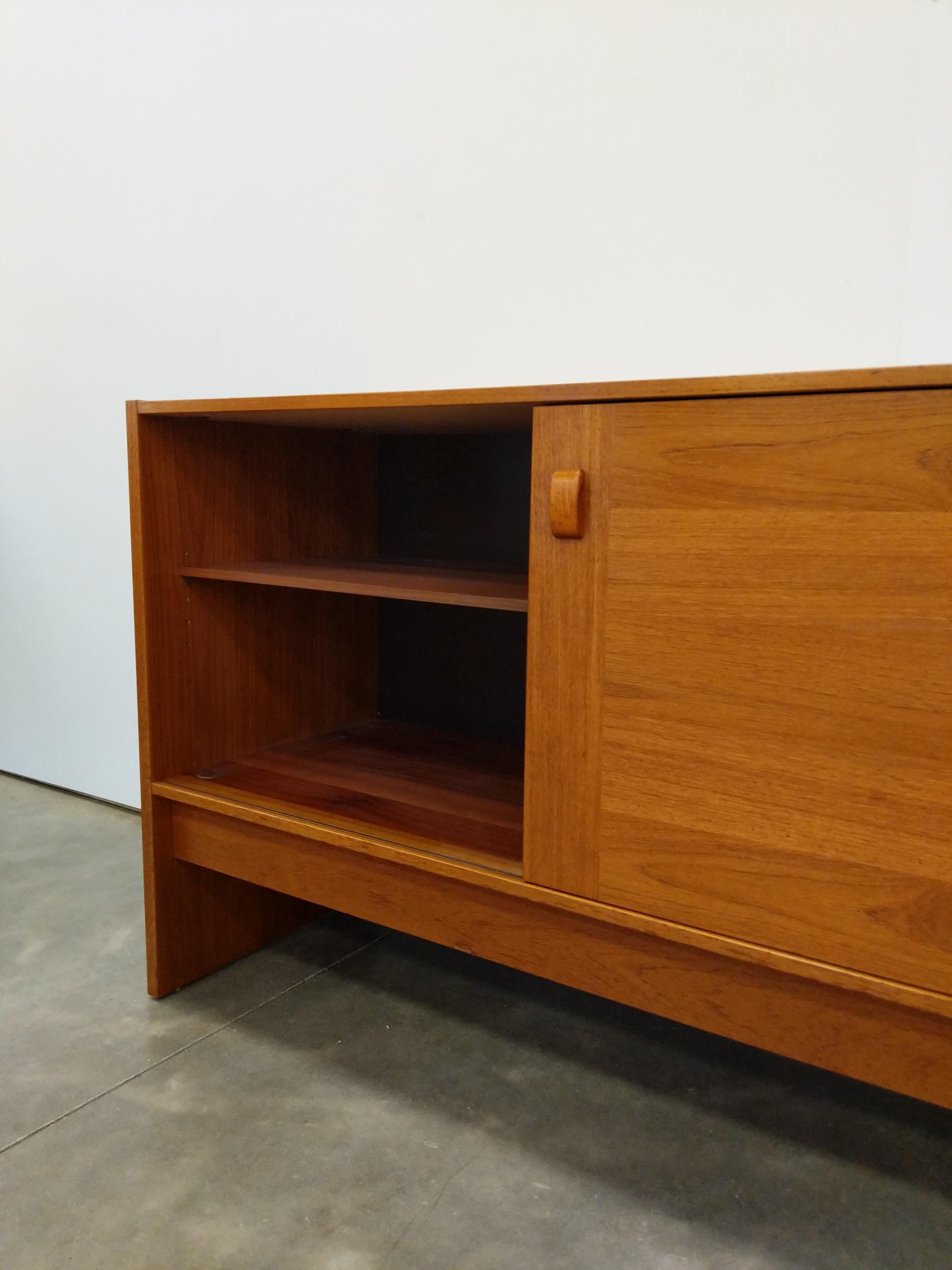 20th Century Vintage Danish Modern Teak Credenza / Sideboard by Domino