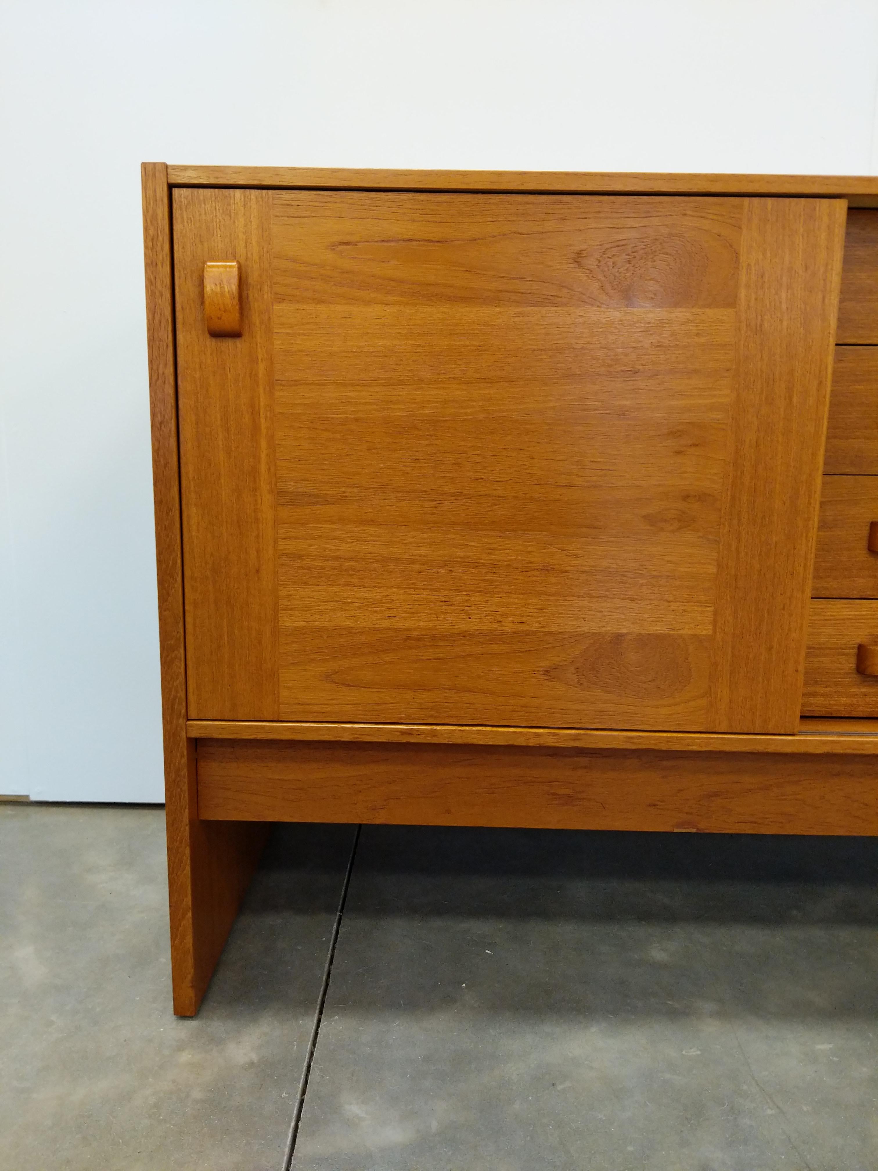 Vintage Danish Modern Teak Credenza / Sideboard by Domino 2