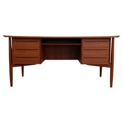 Vintage Danish Modern Teak Desk