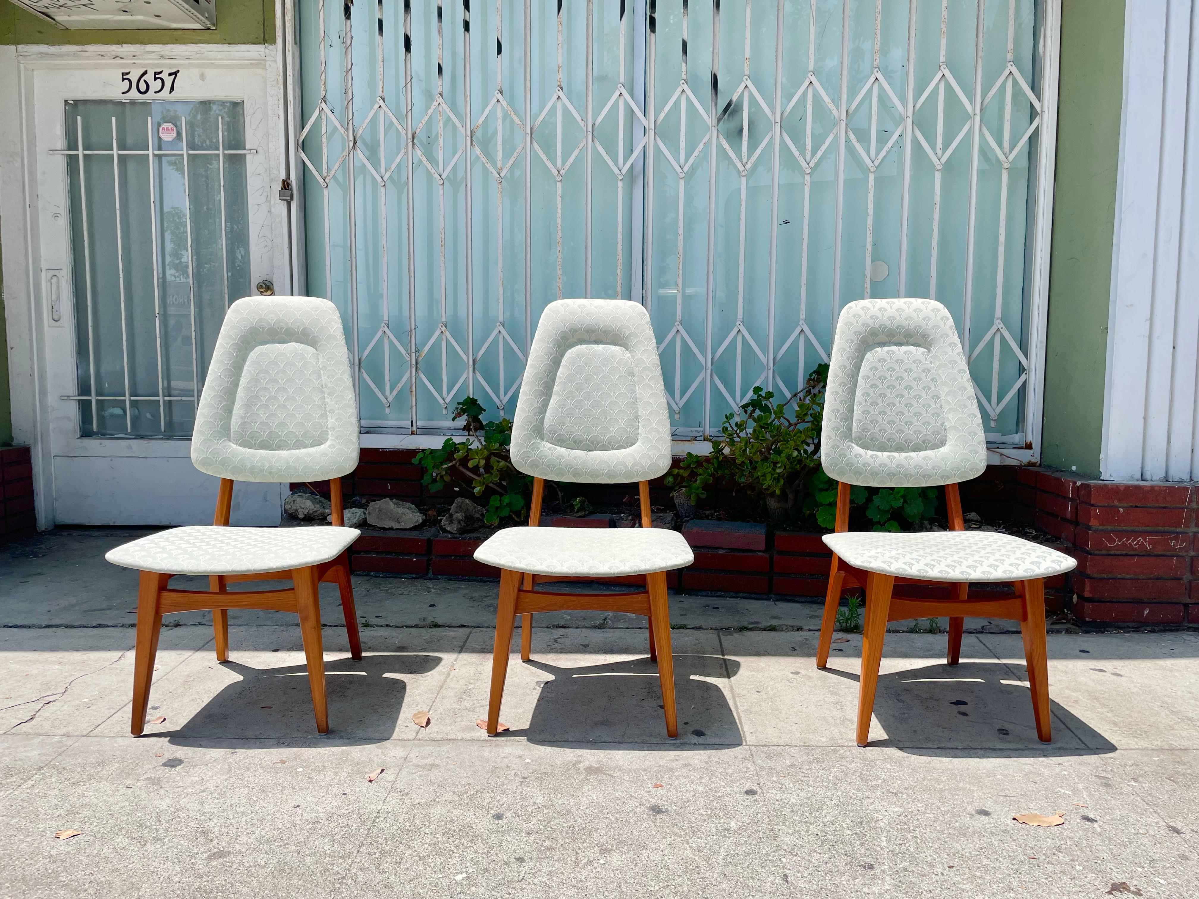 Vintage Danish Modern Teak Dining Chairs for Brødrene Sørheim In Good Condition For Sale In North Hollywood, CA