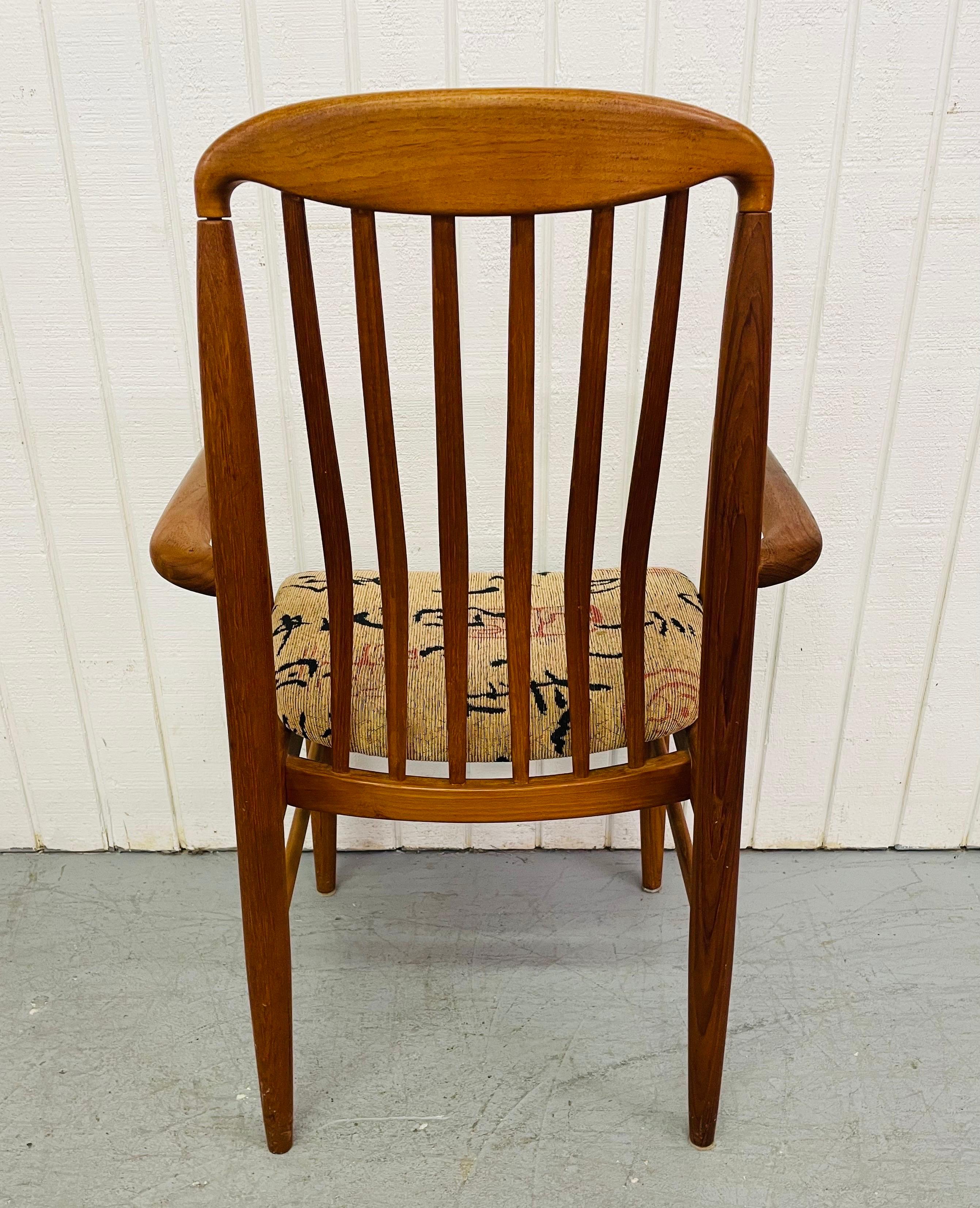 Late 20th Century Vintage Danish Modern Teak Dining Chairs