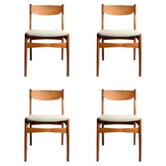 Retro Danish Modern Erik Buch Teak Dining Chairs