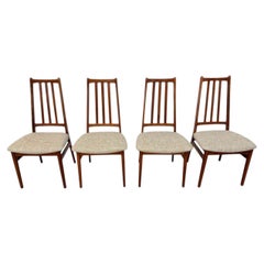 Chaises de salle à manger danoises modernes vintage en teck - Lot de 4