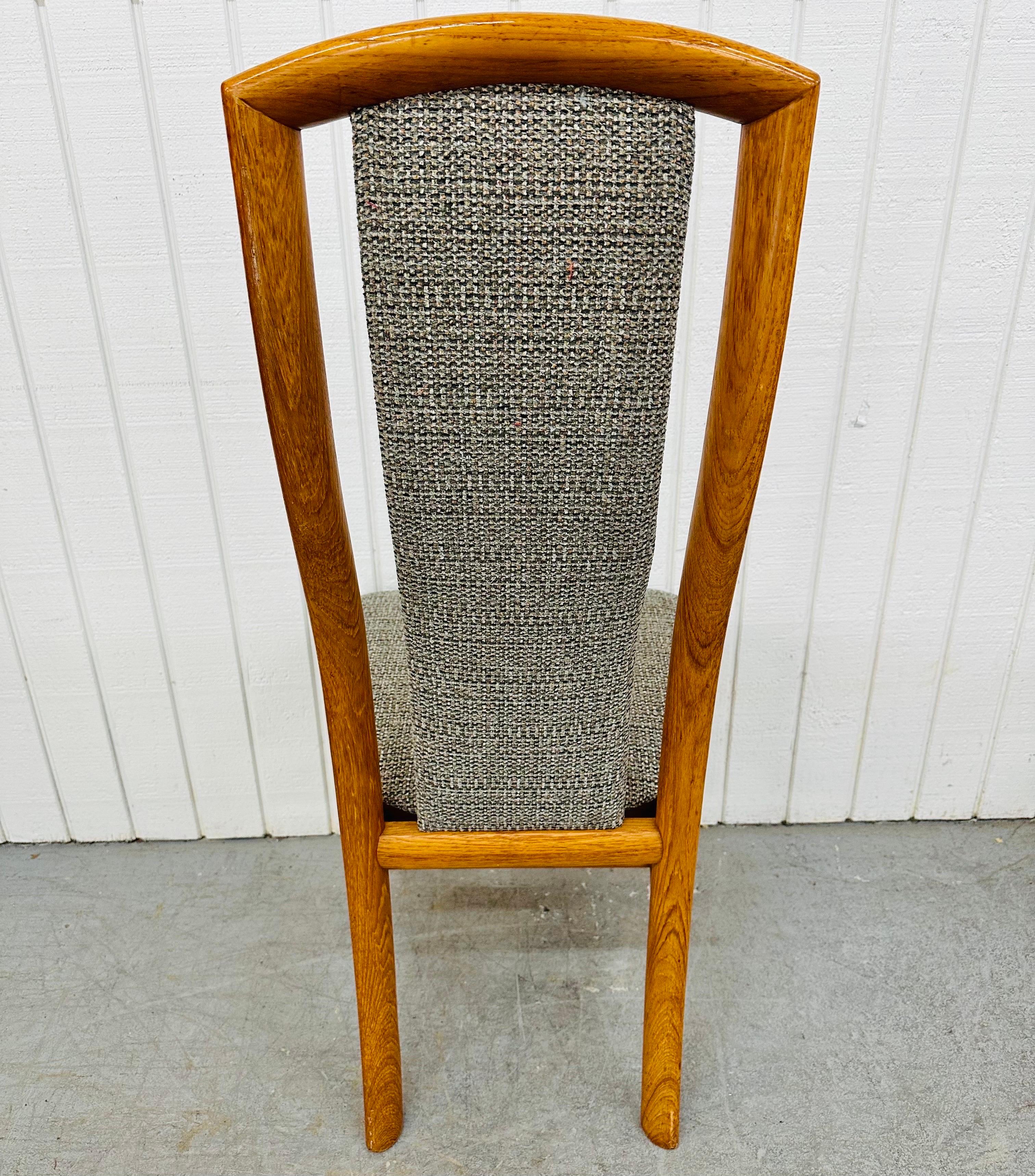Vintage Danish Modern Teak Dining Chairs - Set of 6 For Sale 1