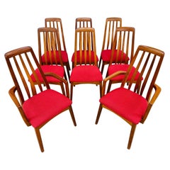 Vintage Danish Modern Teak Dining Chairs - Set of 8