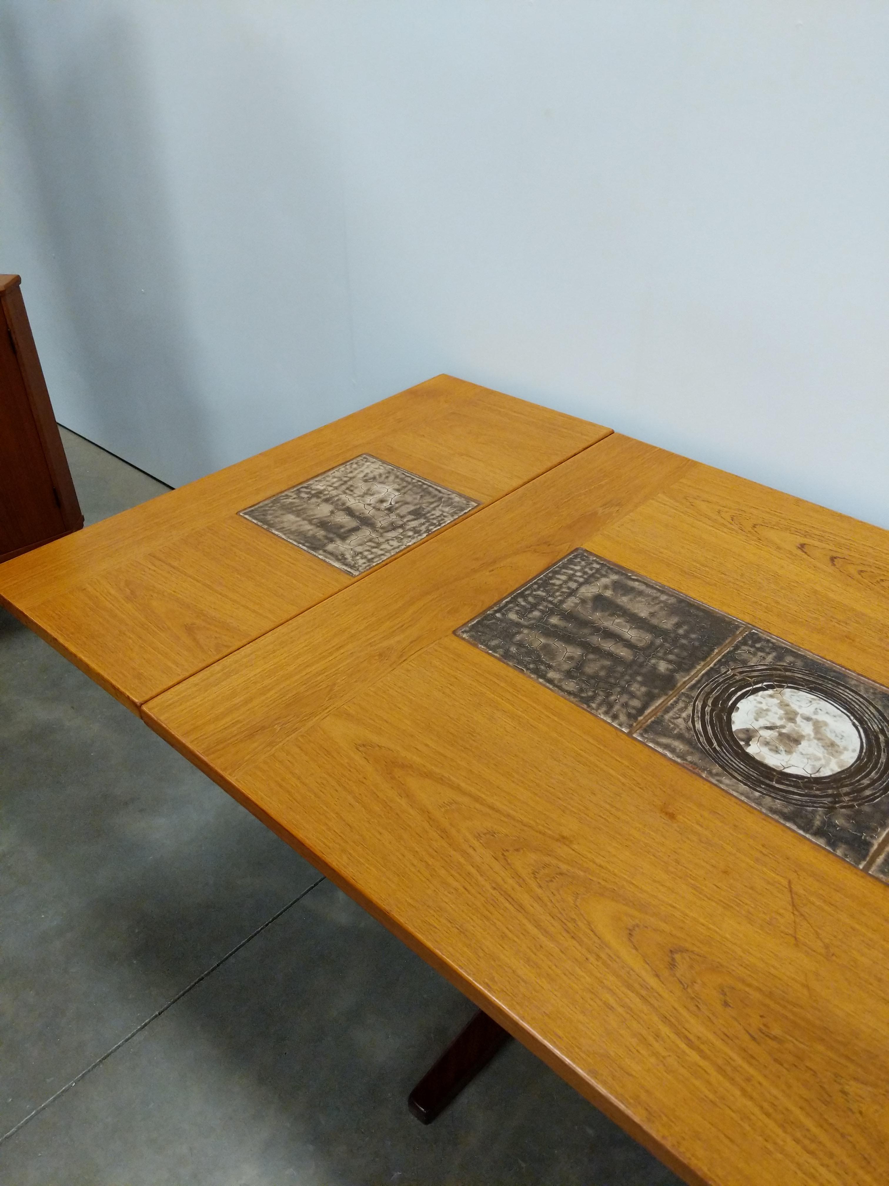 Teak Tavolo da pranzo moderno danese vintage in teak di Farstrup in vendita