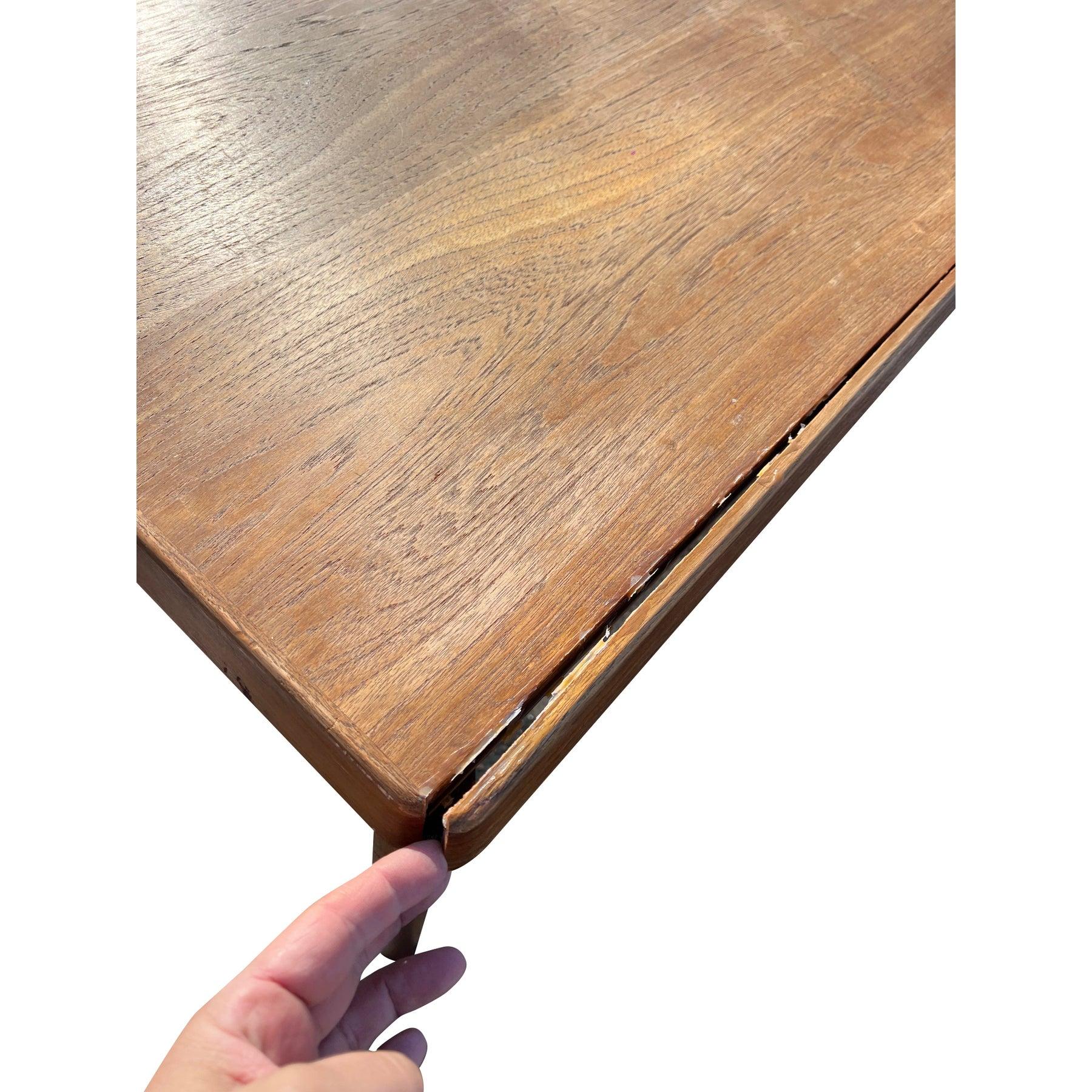 Vintage Danish Modern Teak Dining Table Extendable Retractable For Sale 6