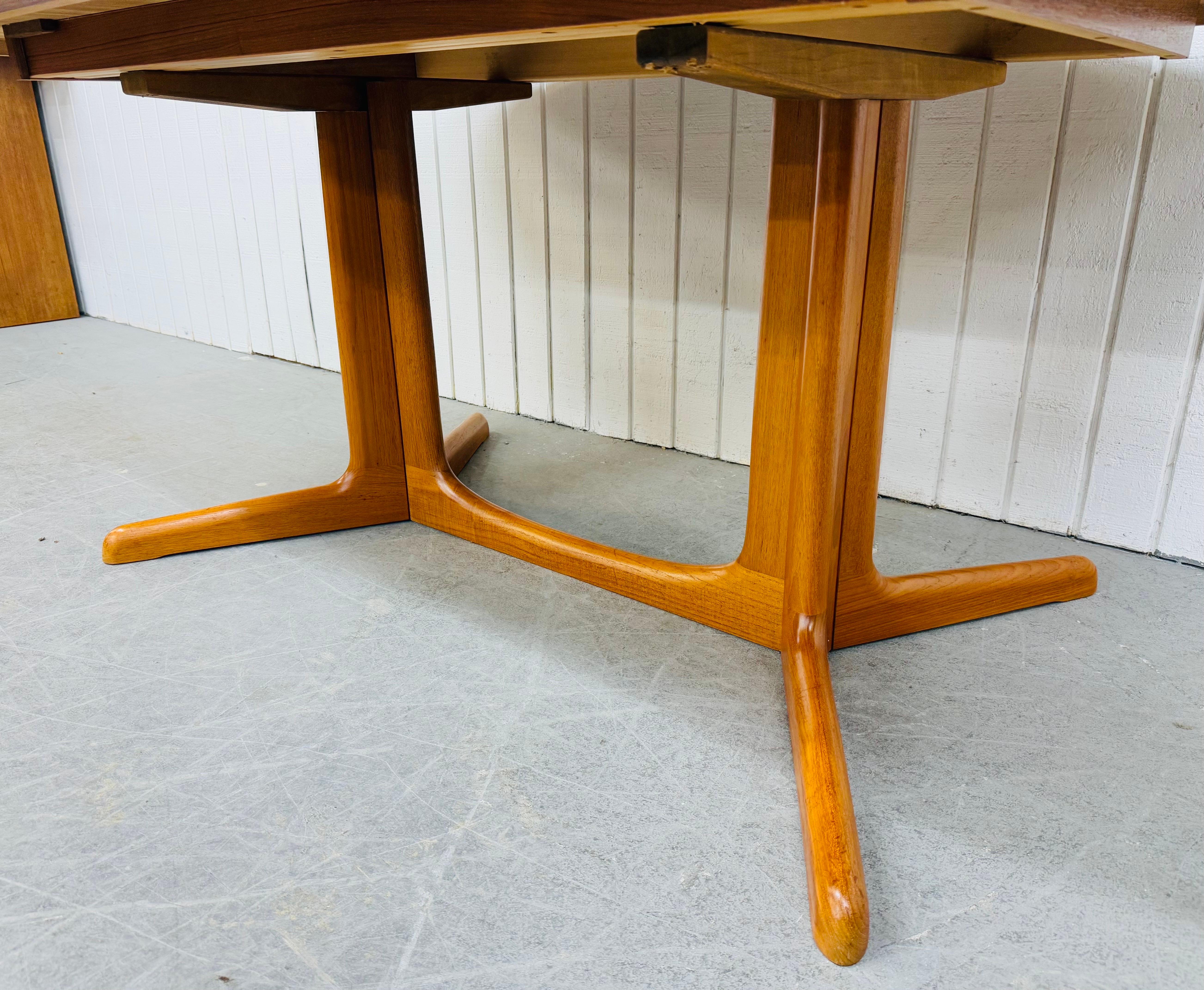 Vintage Danish Modern Teak Dining Table 5