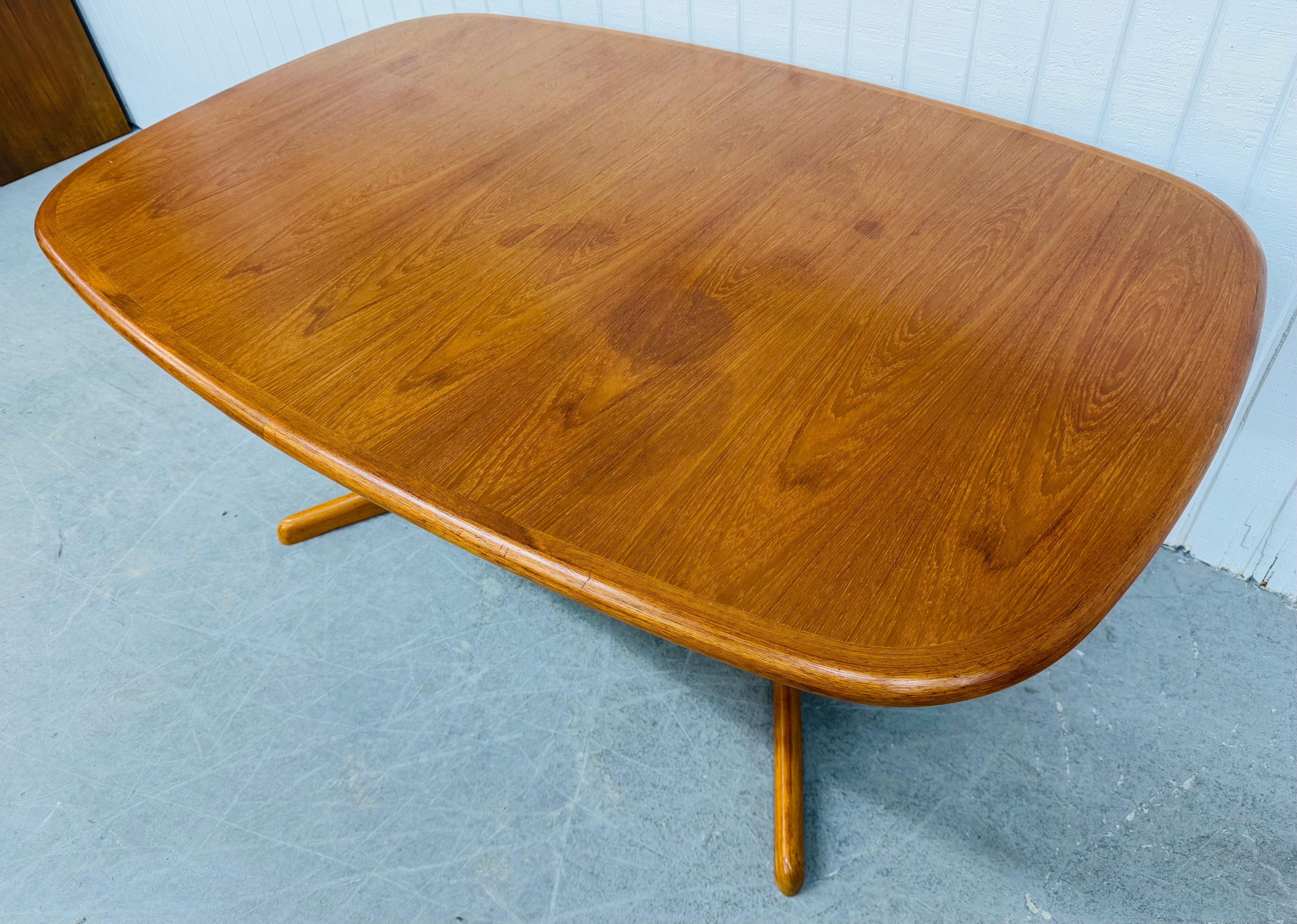 Mid-Century Modern Vintage Danish Modern Teak Dining Table