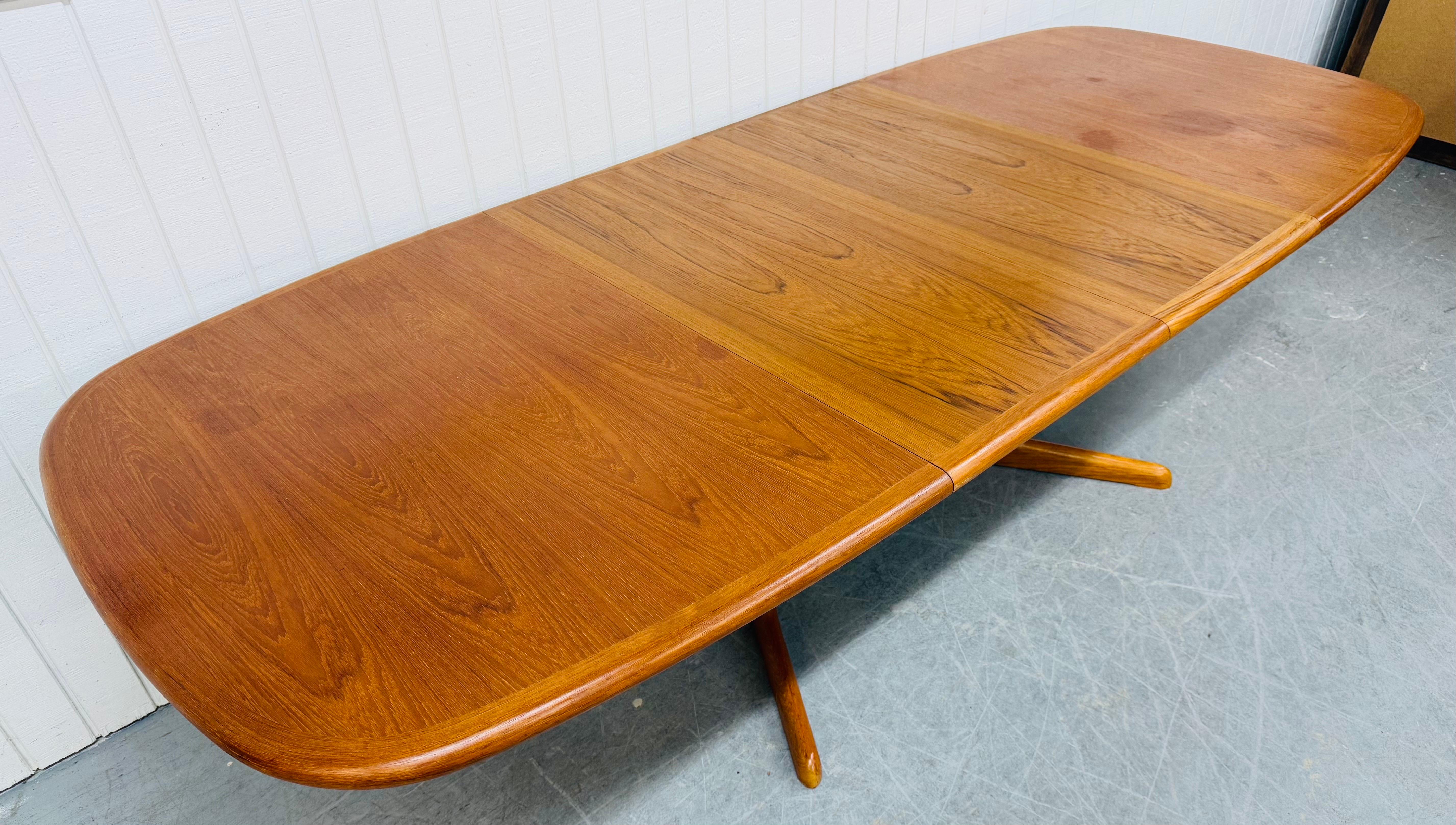 Vintage Danish Modern Teak Dining Table 1