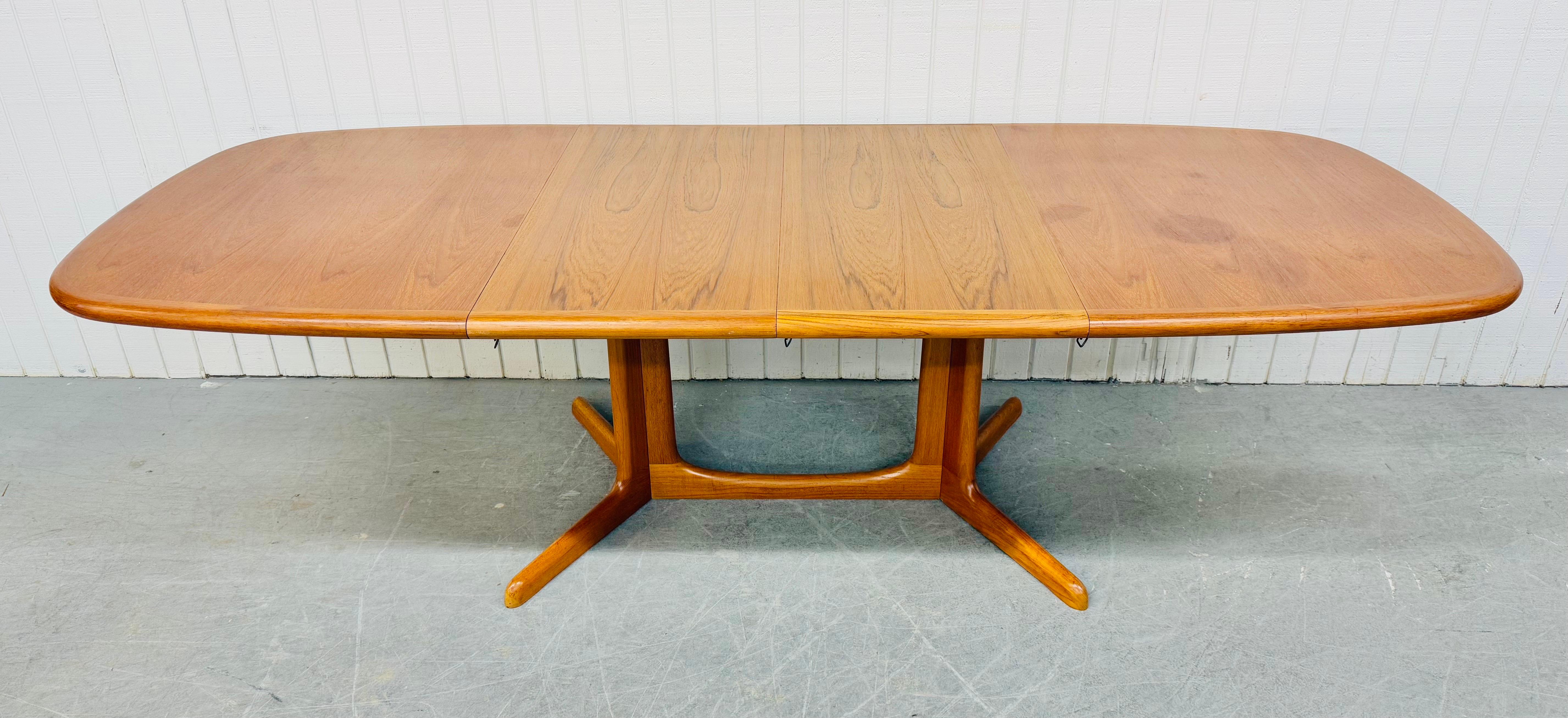 Vintage Danish Modern Teak Dining Table 2