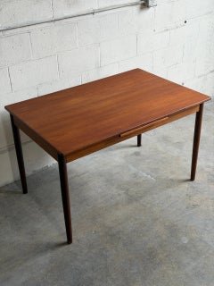 Vintage Danish Modern Teak Dining Table Robenstrup Mobelfabrik MCM