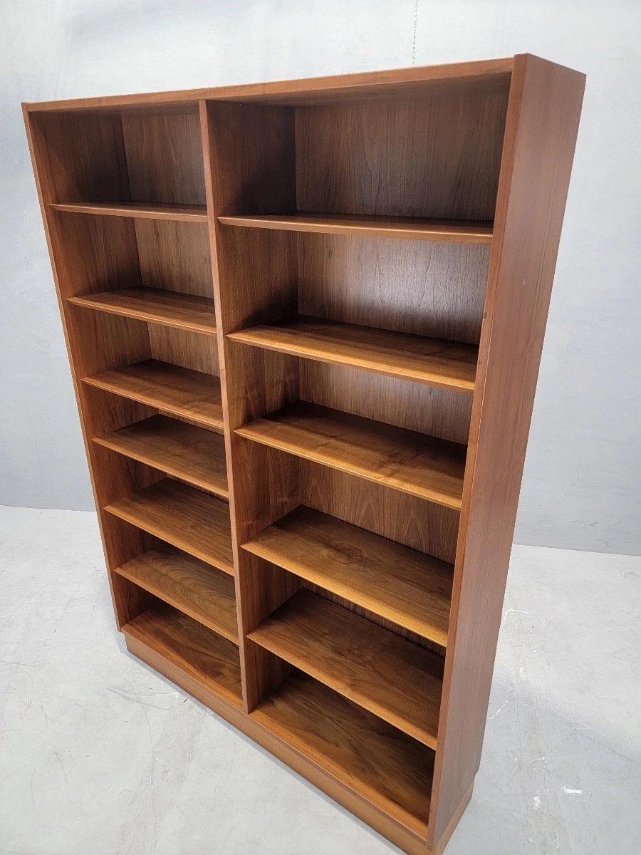 Mid-Century Modern Vintage Danish Modern Teak Double Bookcase by Carlo Jensen for Poul Hundevad