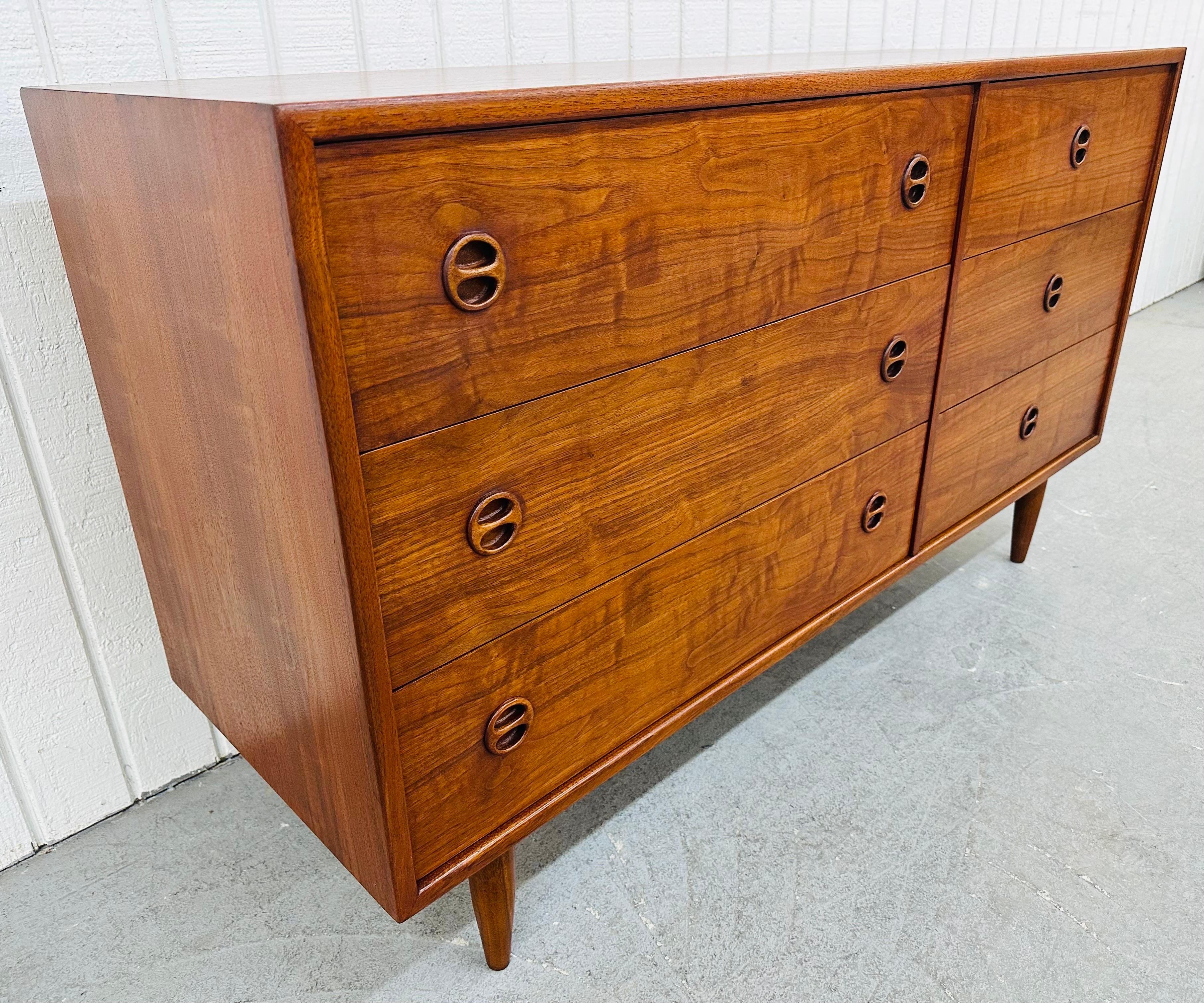 Mid-Century Modern Vintage Danish Modern Teak Double Dresser
