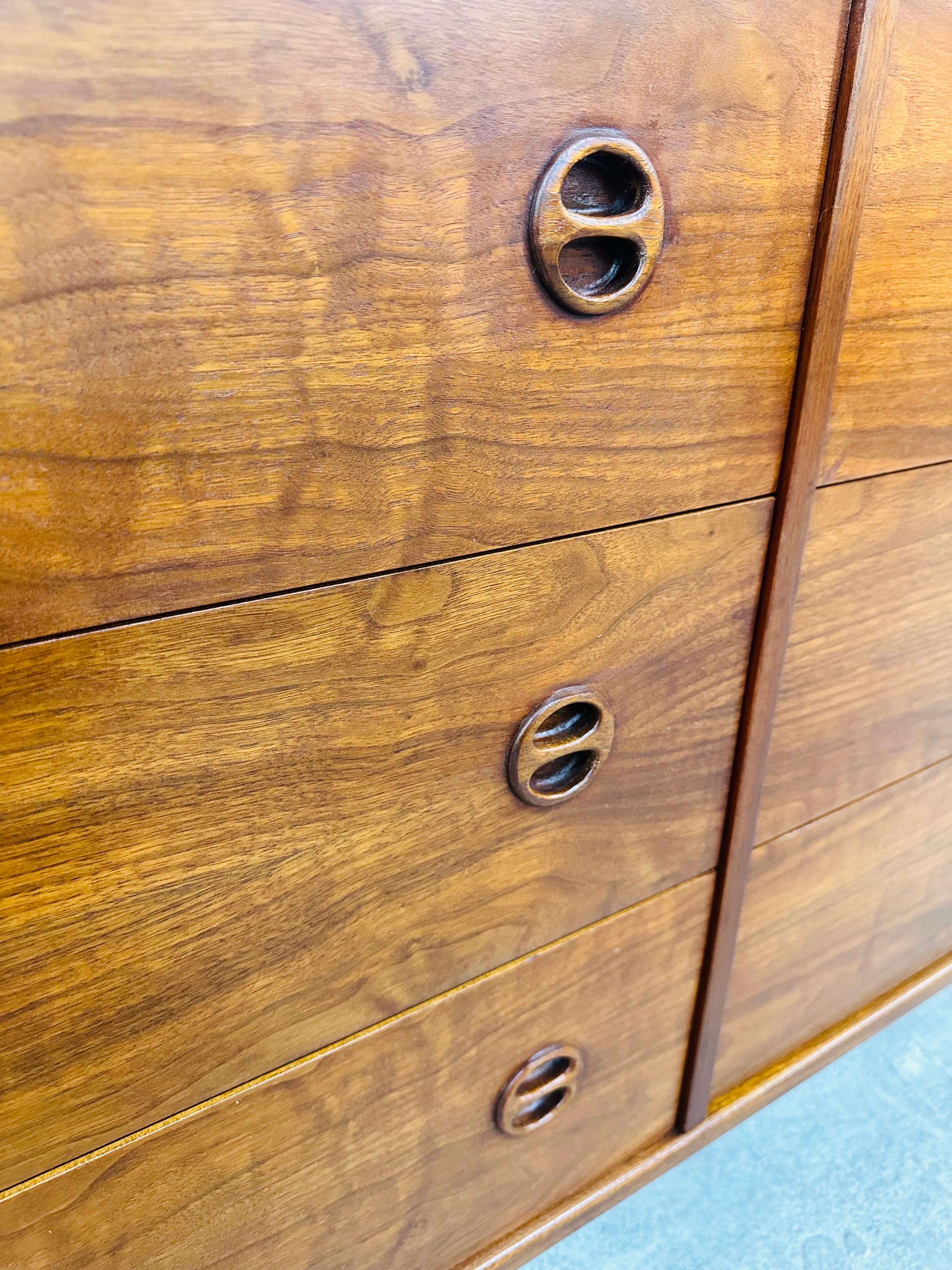 Vintage Danish Modern Teak Double Dresser 3