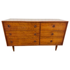 Vintage Danish Modern Teak Double Dresser