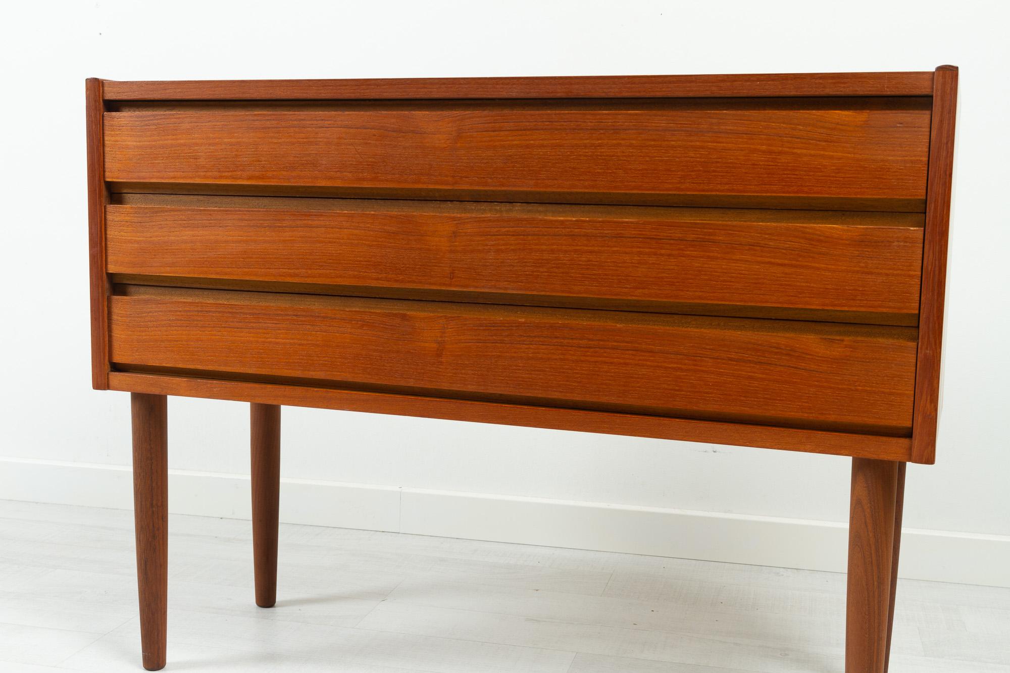 Vintage Danish Modern Teak Kommode, 1960er Jahre 2