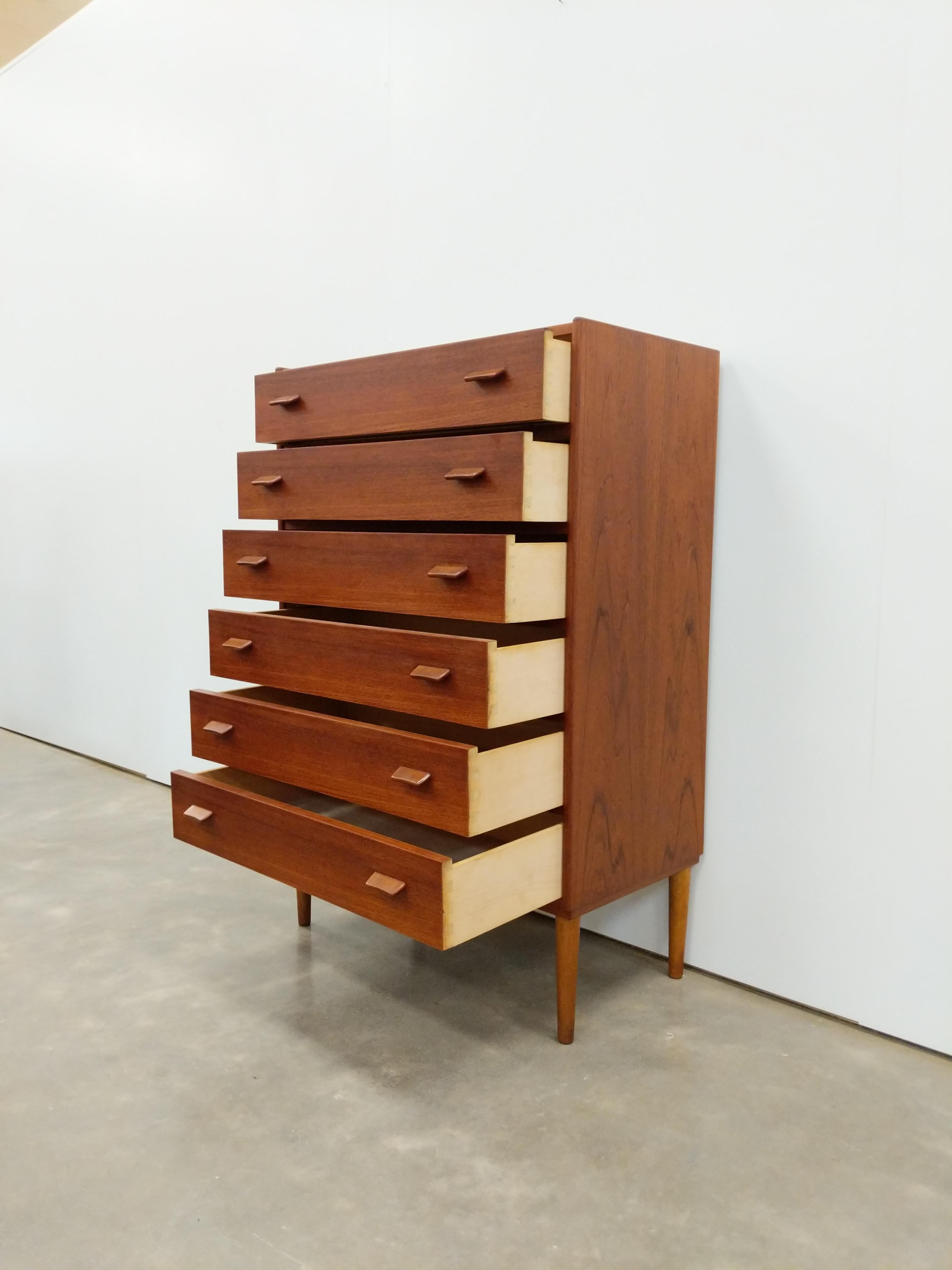 Mid-Century Modern Vintage Danish Modern Teak Dresser by Munch Slagelse