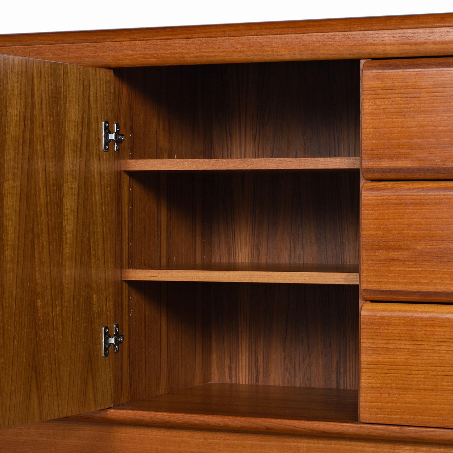 Singaporean Danish Modern Teak Dresser / Credenza, circa 1980s by Sun Cabinet