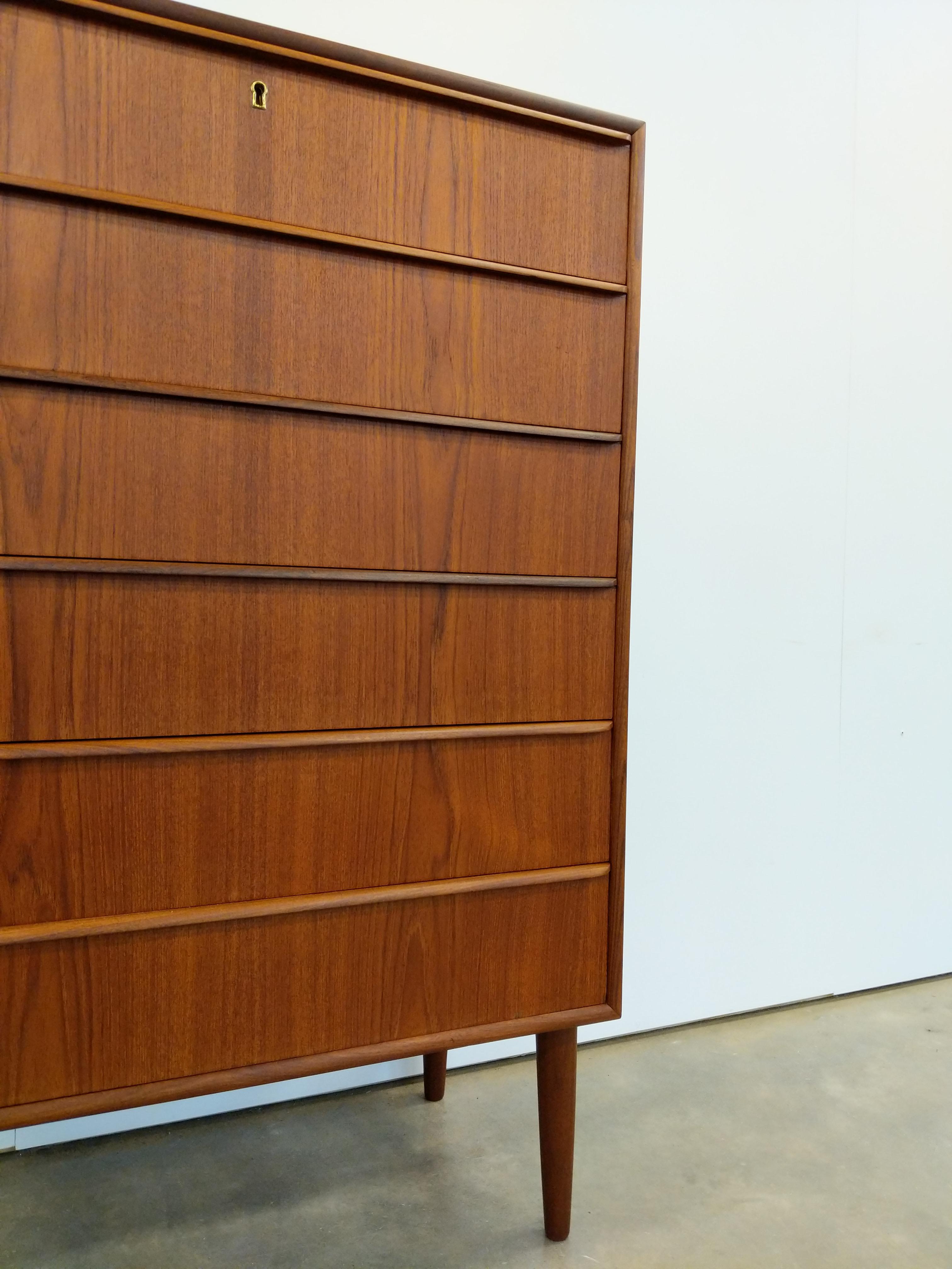 20th Century Vintage Danish Modern Teak Dresser