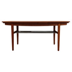 Vintage Danish Modern Teak Extendable Coffee Table