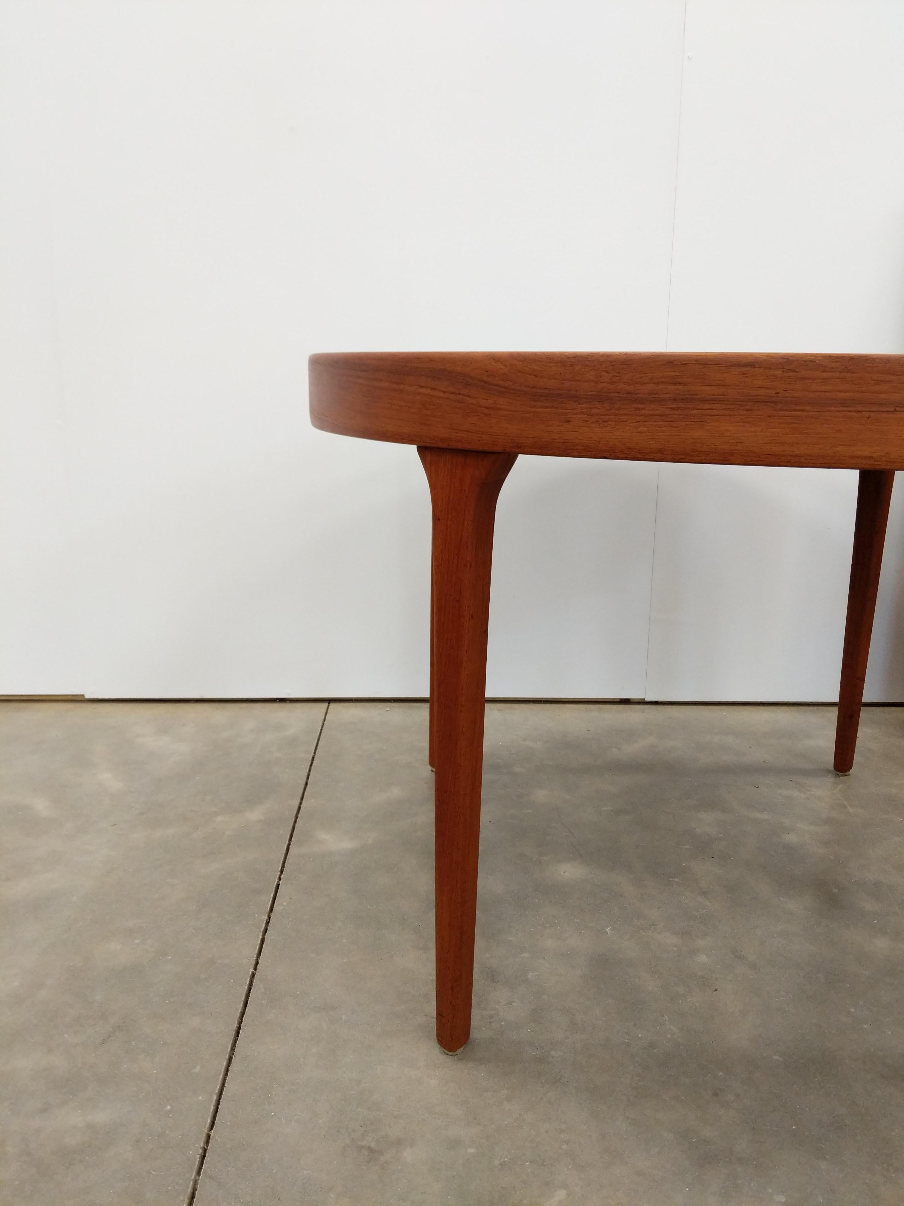 Teak Tavolo da pranzo allungabile in teak danese moderno vintage di Svend Åge Madsen in vendita