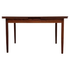 Vintage Danish Modern Teak Extendable Dining Table