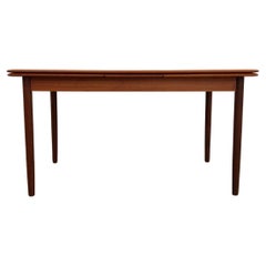 Vintage Danish Modern Teak Extendable Dining Table