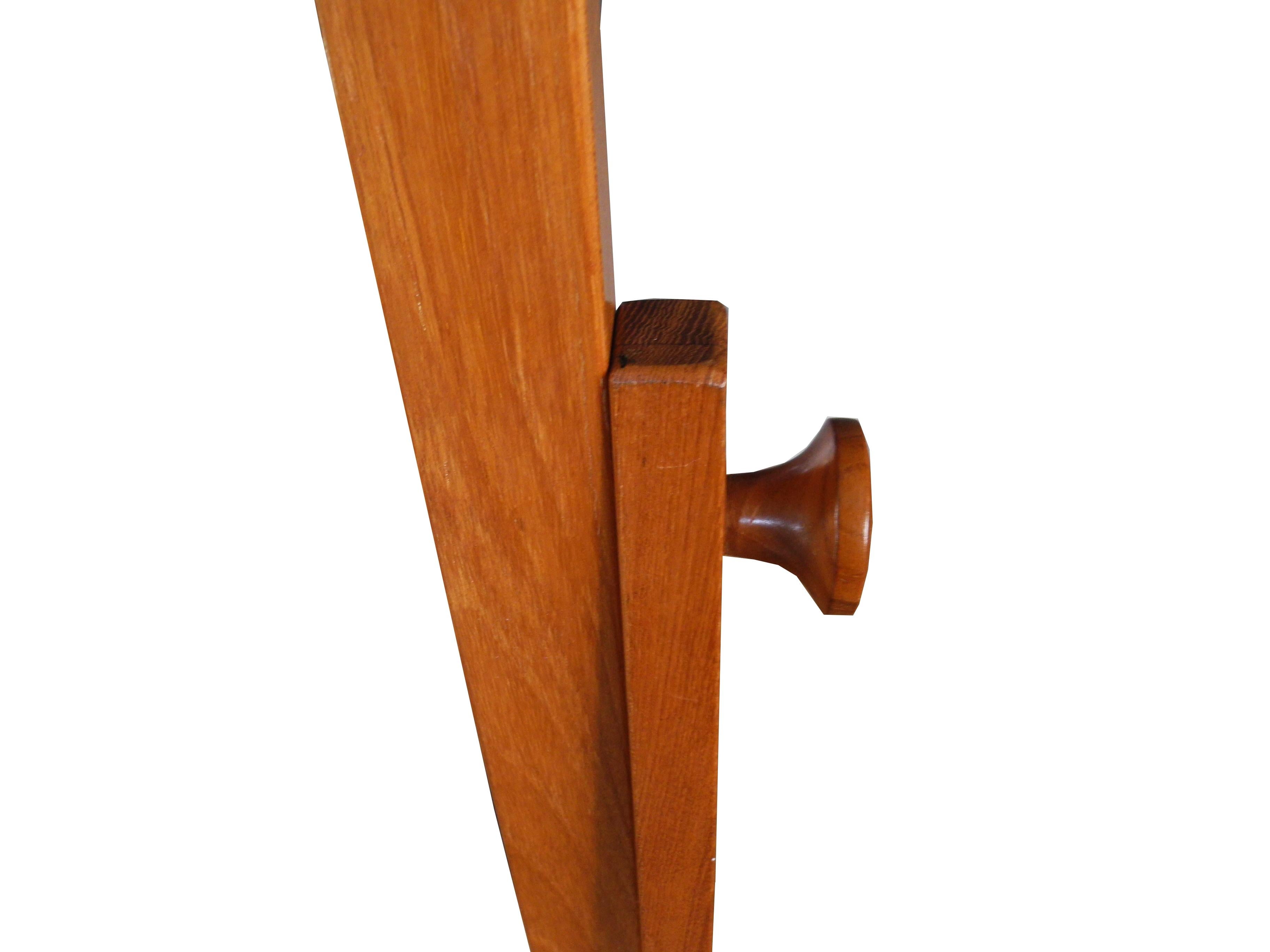 Vintage Danish Modern Teak Full Length Floor Mirror by Pedersen & Hansen For Sale 5