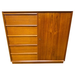 Vintage Danish Modern Teak High Chest