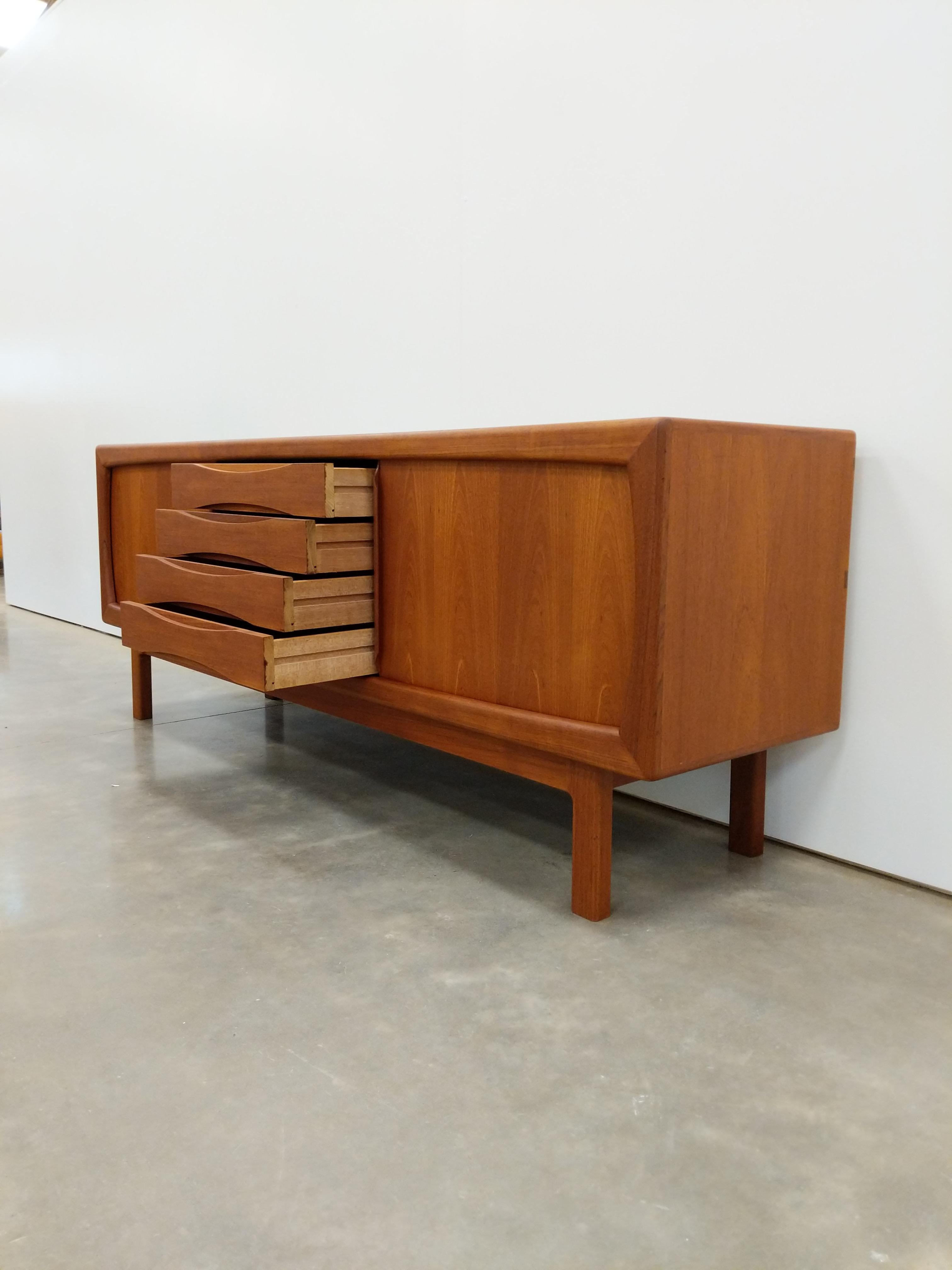 Scandinavian Modern Vintage Danish Modern Teak H.P. Hansen Credenza / Sideboard